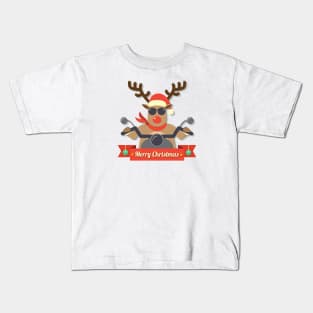 Christmas Gift Design, Christmas Clothing, Christmas Artwork, Christmas Deer Kids T-Shirt